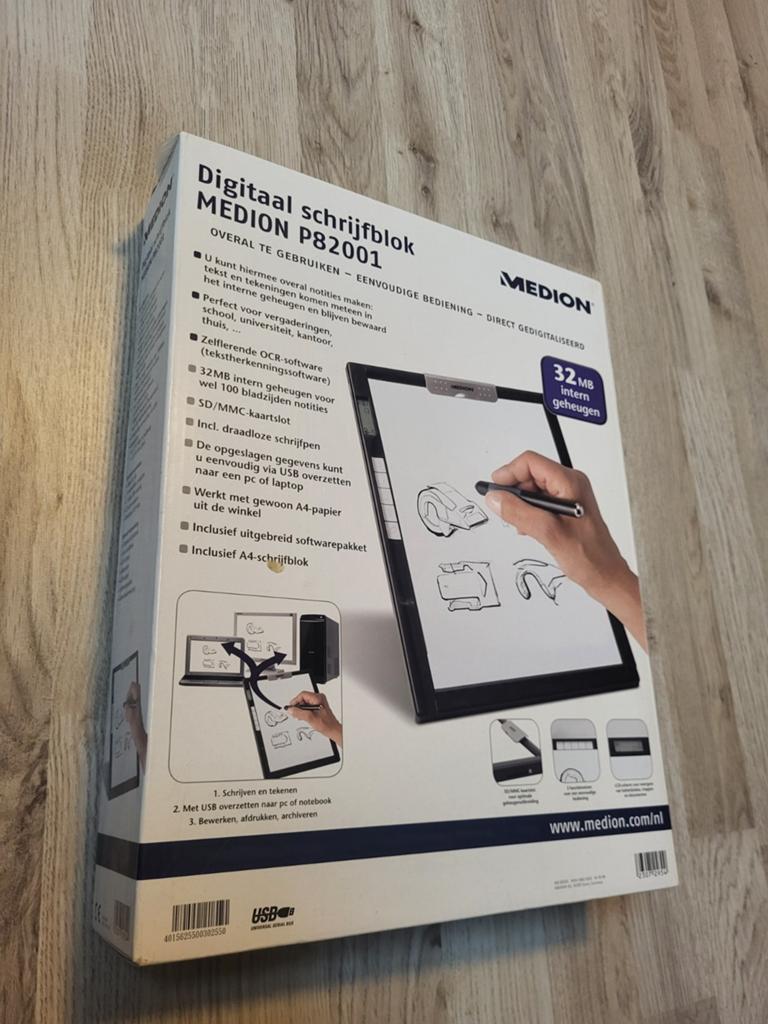 Digitaal schrijfblok Medion P82001, Ophalen, Nieuw, Medion