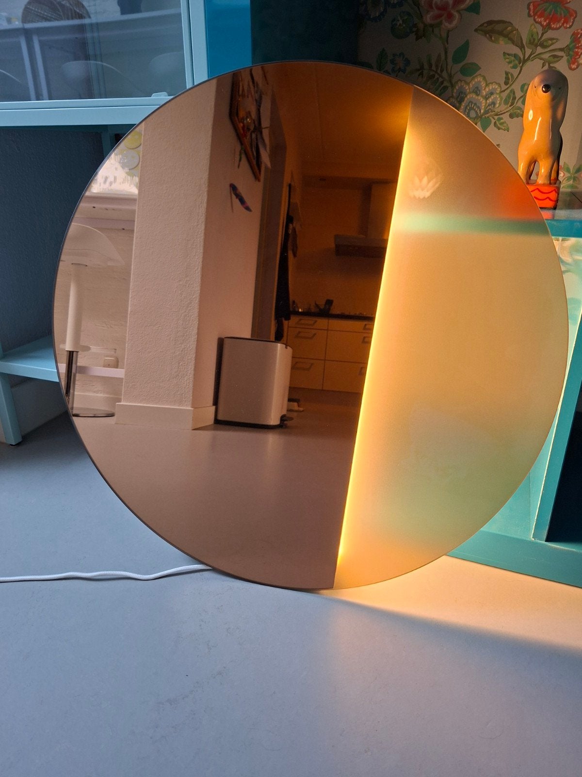 IKEA Varmblixt LED Wandlamp/Spiegel - Perfecte Staat, Ophalen, IKEA, Zo goed als nieuw, Glas