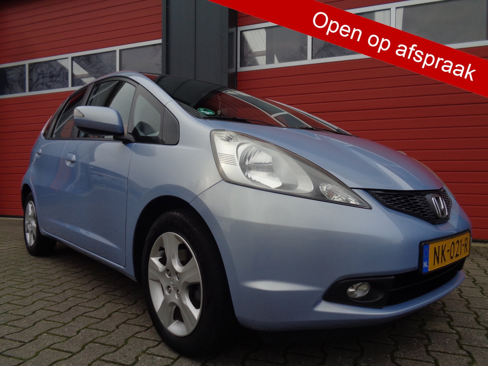 Honda Jazz 1.4 Comfort 100PK Automaat Clima LMV Hoge-Zit, Euro 5, 4 cilinders, Blauw, 1055 kg