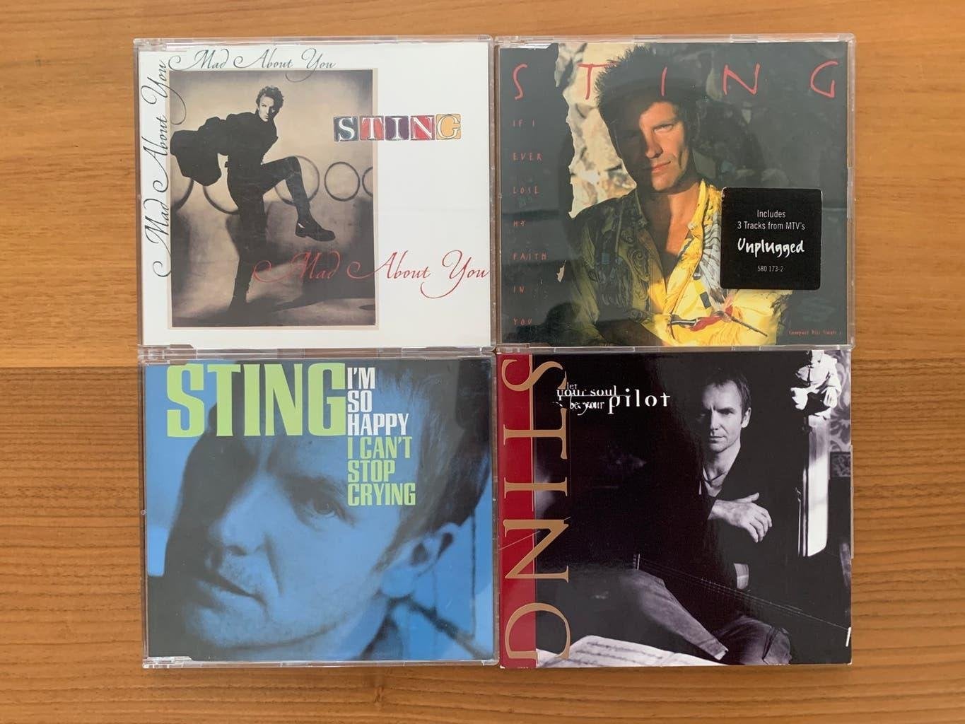 Sting - 4 CD Singles (A&M Records 1991 - 1996), Cd's en Dvd's, Cd Singles, Zo goed als nieuw, Pop, Met bonustracks, Ophalen of Verzenden
