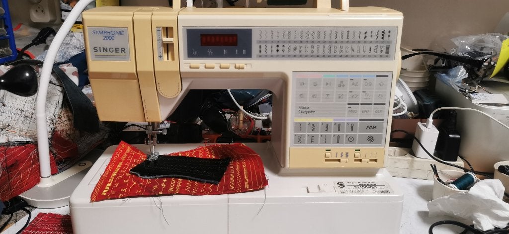 Naaimachine Singer SYMPHONIE 2000 Compleet, Ophalen of Verzenden, Zo goed als nieuw, Naaimachine, Singer