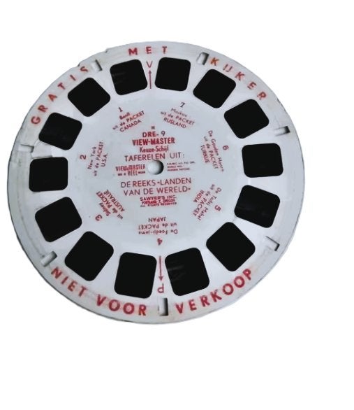 Vintage View-Master Keuze-Schijf DRE-9 Landen van de wereld, Ophalen of Verzenden, Overige typen