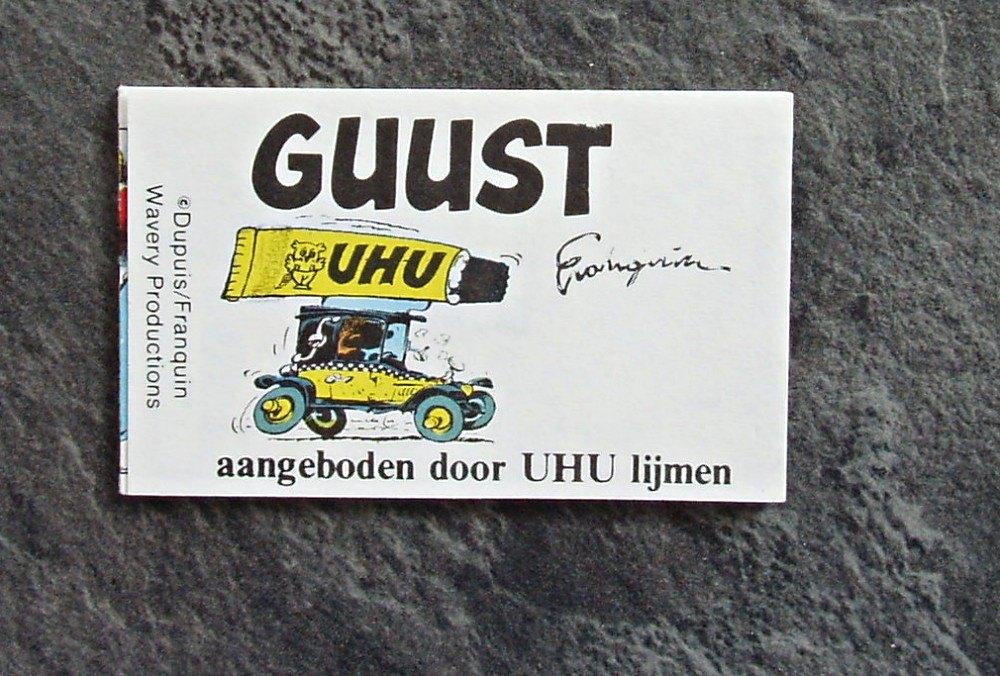 Guust Flater - Reclame uitgaven UHU Lijmen - Franquin, Verzamelen, Verzenden, Guust of Robbedoes, Zo goed als nieuw, Overige typen