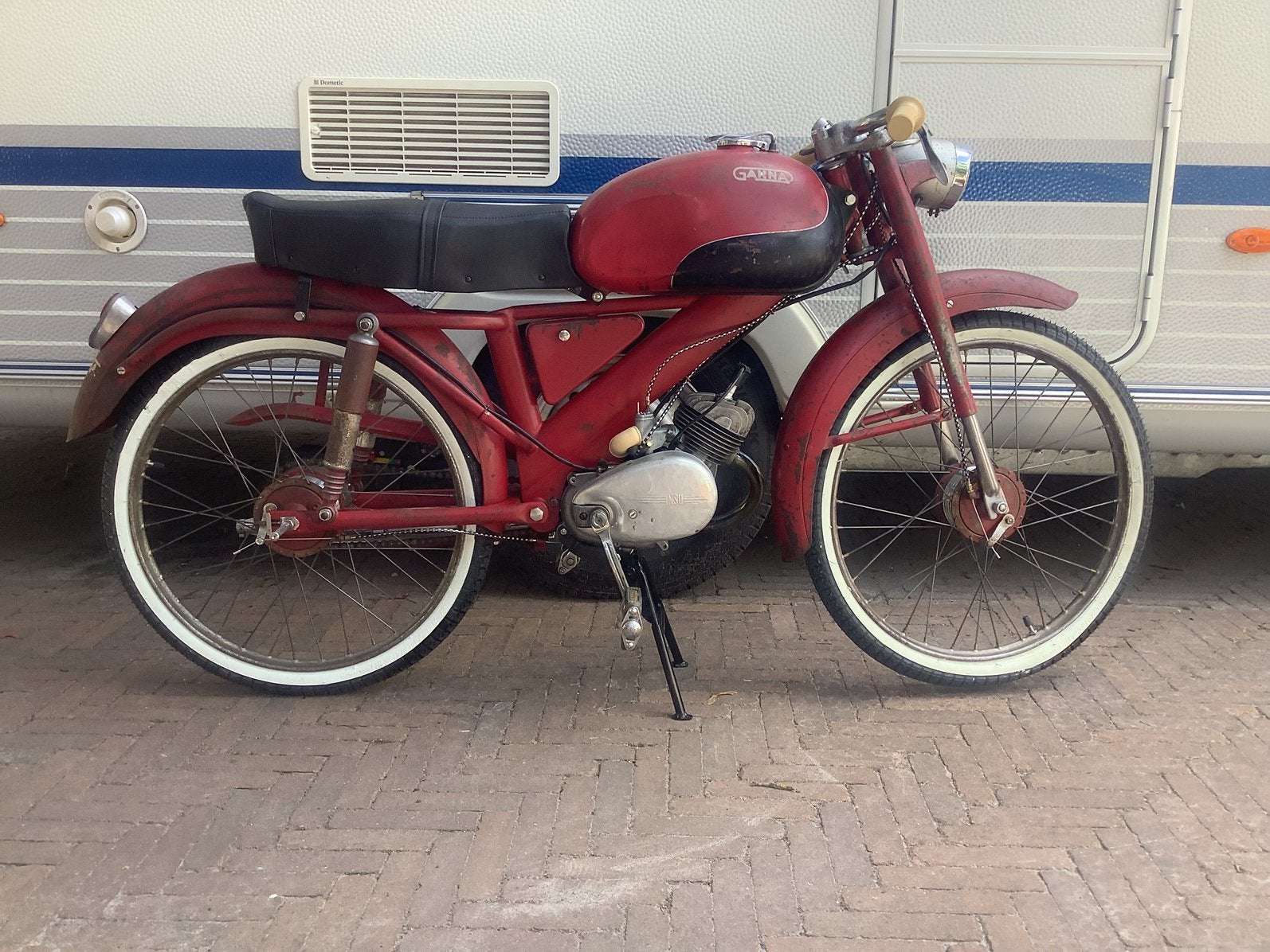 Patina brommer, Fietsen en Brommers, Brommers | Oldtimers, Maximaal 45 km/u, 49 cc, 2 versnellingen, Ophalen