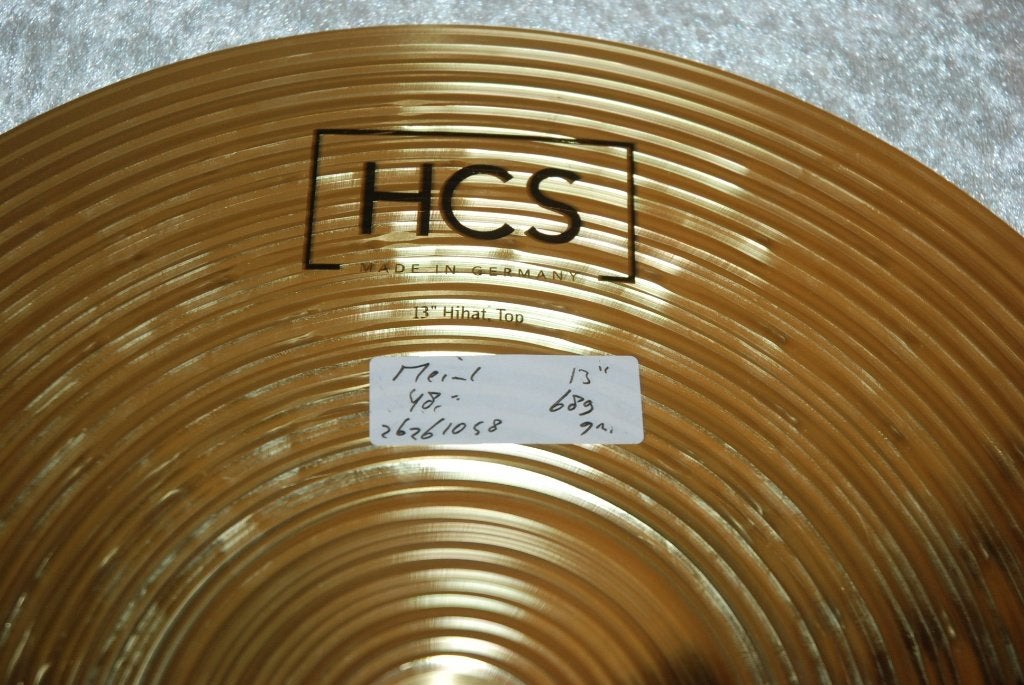Meinl HCS hihat bekkens 689/889gr 13 inch  <26261058>, Muziek en Instrumenten, Gebruikt, ., Drums of Percussie, Ophalen of Verzenden