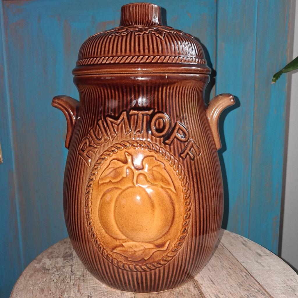 Vintage West-Duitsland Rumtopf - 28 cm, Antiek en Kunst, Antiek | Keramiek en Aardewerk, Ophalen of Verzenden