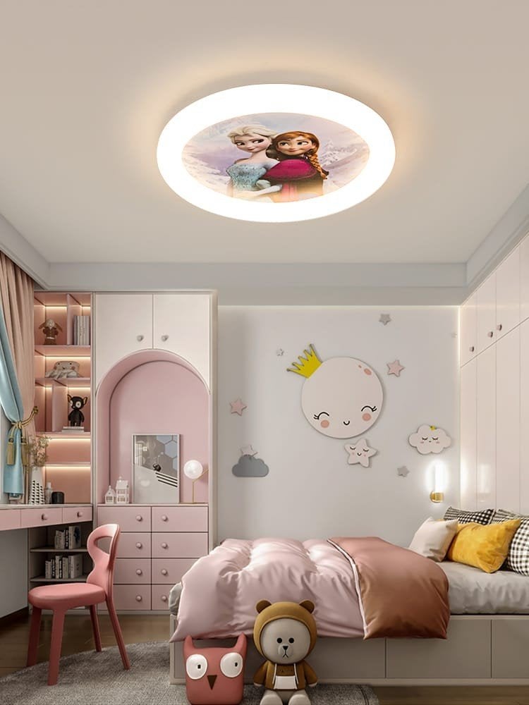 ELSA Plafond lamp voor kindkamer meisje lamp voor slaapkamer, Modern, Instelbare kleurtemperatuur, Nieuw, Ophalen of Verzenden