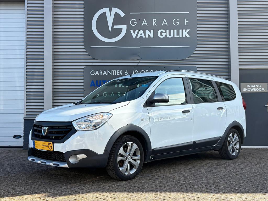 Dacia Lodgy 1.2 TCe Stepway 116PK 7Pers,Trekhaak,Navi,Airco,, Voorwielaandrijving, Euro 5, Stof, Gebruikt