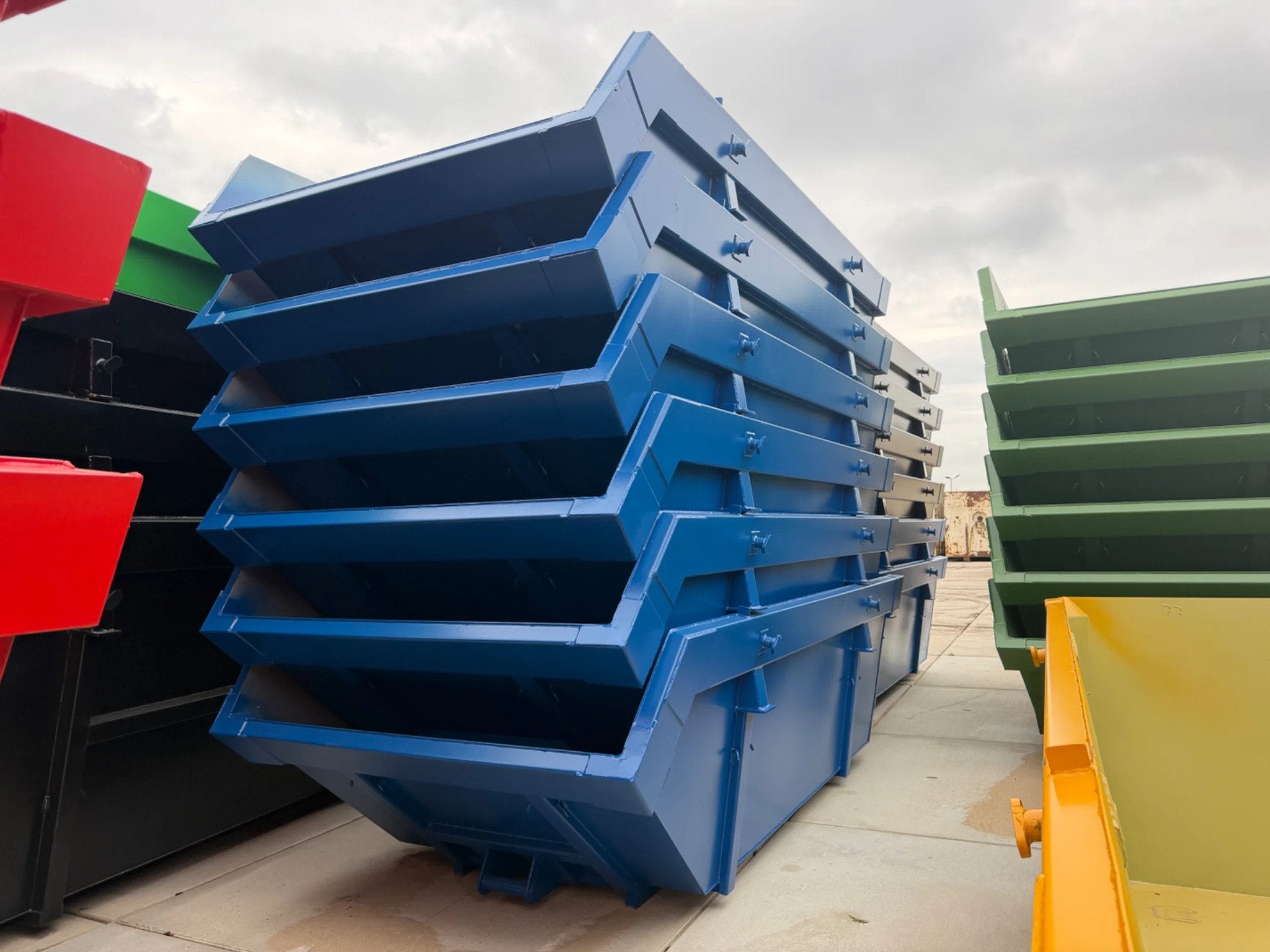 Sidalco 6m3 portaalarm container blauw