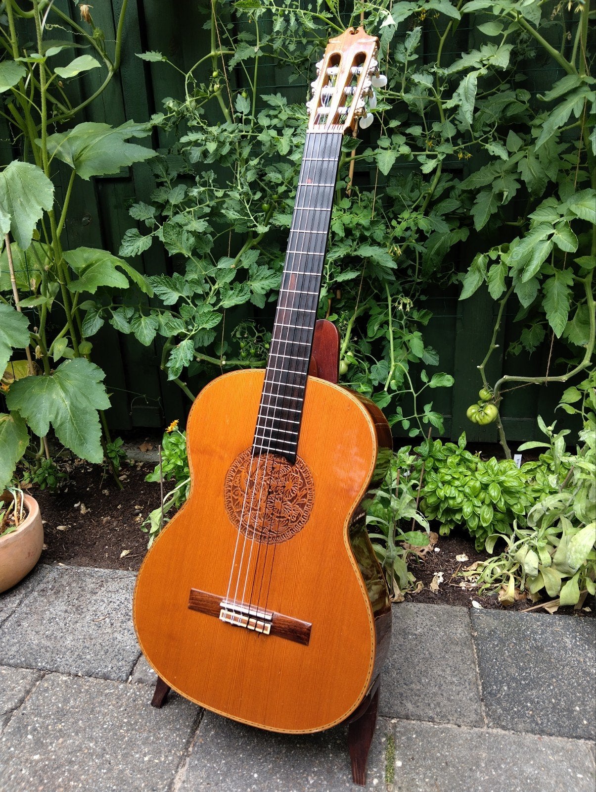 Japanse klassieke gitaar Shiraki, Muziek en Instrumenten, Snaarinstrumenten | Gitaren | Akoestisch, Ophalen of Verzenden, Gebruikt