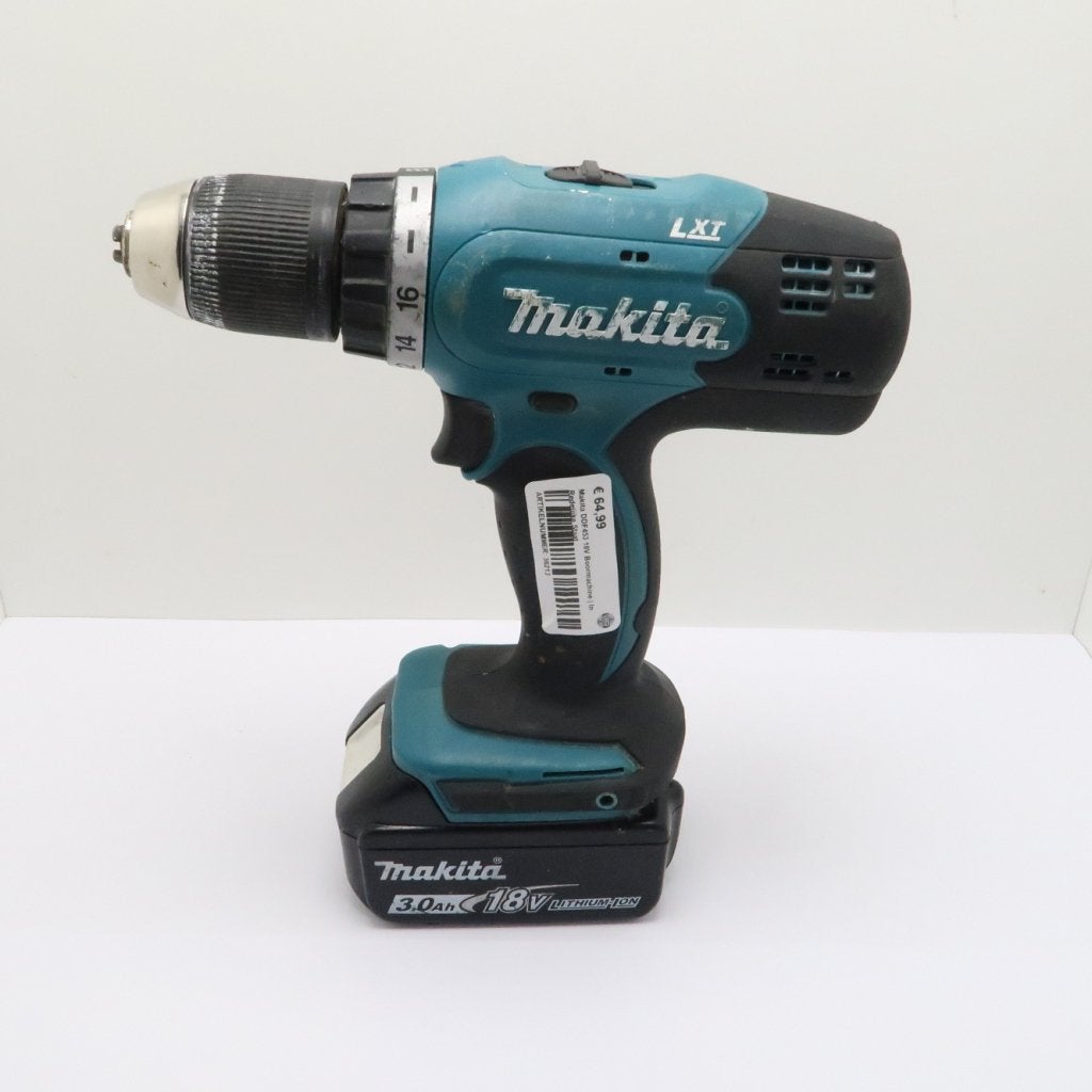 Makita DDF453 18V Boormachine | In Redelijke Staat, Makita, Zo goed als nieuw, Support@makita.com, Makita Corporation, 3-11-8, Sumiyoshi-cho, 
Anjo, Aichi 446-8502
Japan