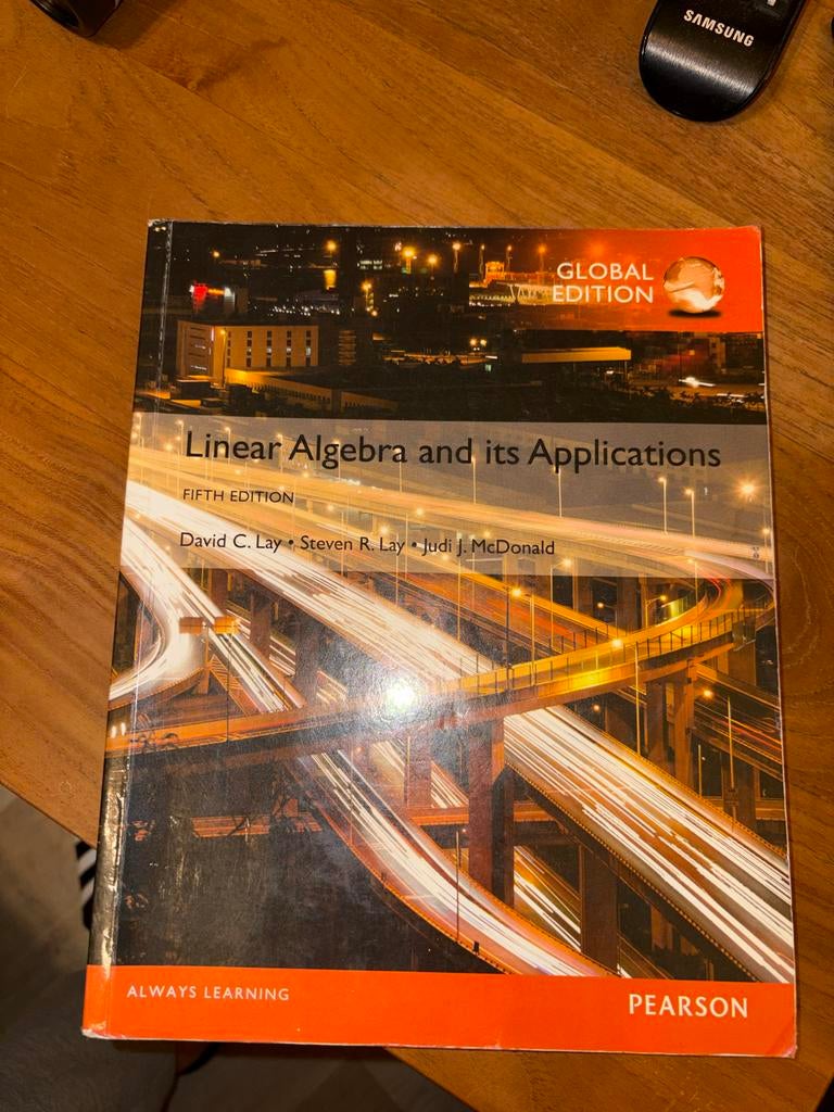 Linear Algebra and its Applications - 5e Global Edition, Boeken, Studieboeken en Cursussen, Ophalen, Beta, Gelezen, WO