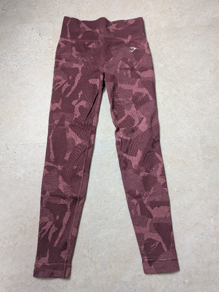 Gymshark Camo Legging - Maat S, Kleding | Dames, Verzenden, Paars, Maat 36 (S), Gymshark