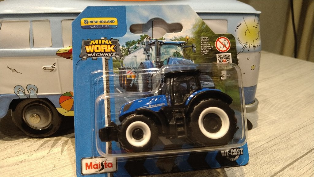 Maisto Mini Work Machines New Holland T7.315 Blue 1:87?, Ophalen of Verzenden, Nieuw, Bus of Vrachtwagen, Overige merken
