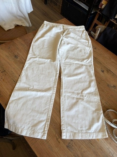 Hampton Bays witte zomerbroek katoen/linnen maat 40, Maat 38/40 (M), Verzenden, Wit, Hampton Bays