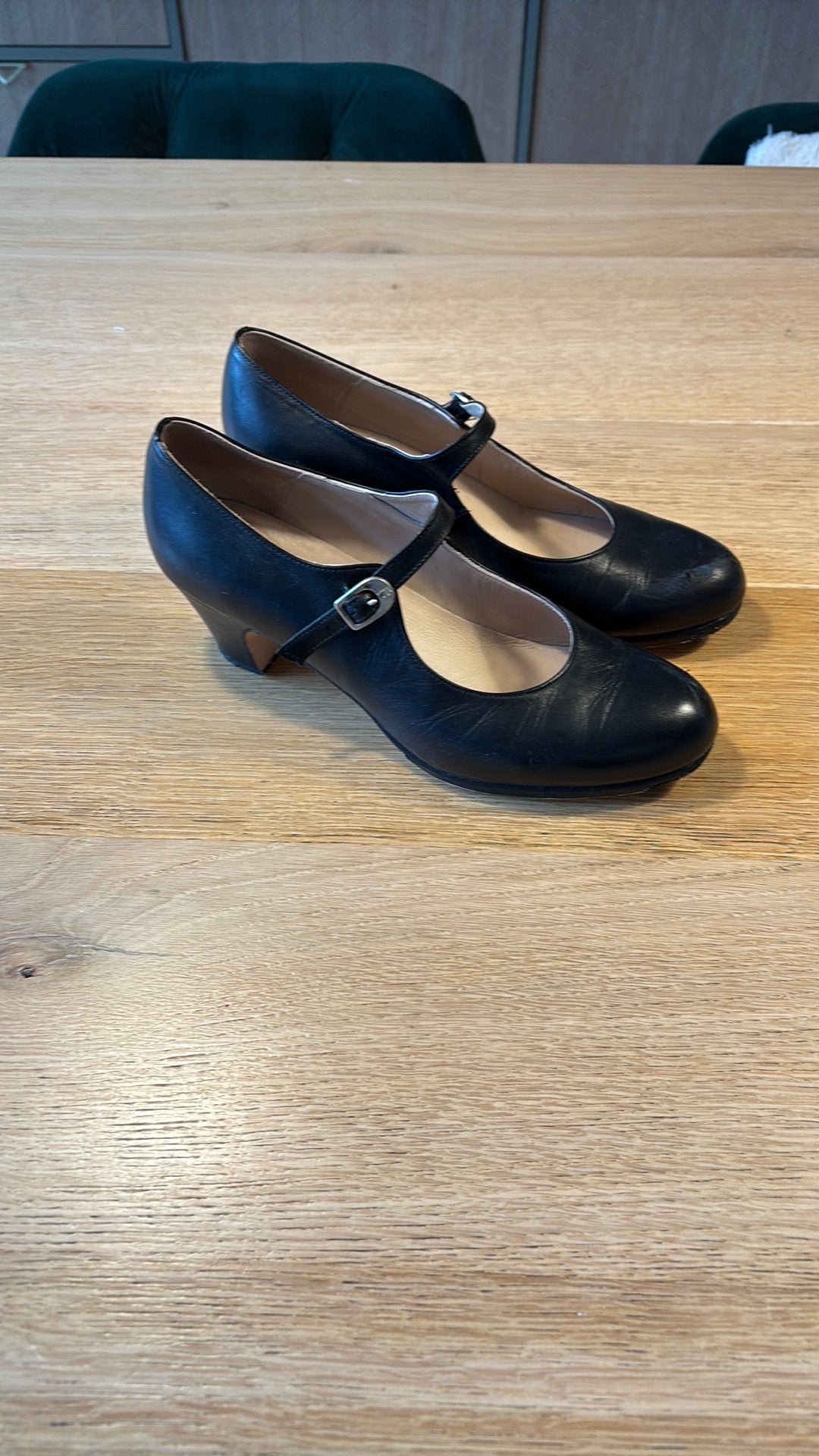 Flamenco schoenen zwart maat 40,5, Ophalen, Zwart, Dansschoenen, Gedragen