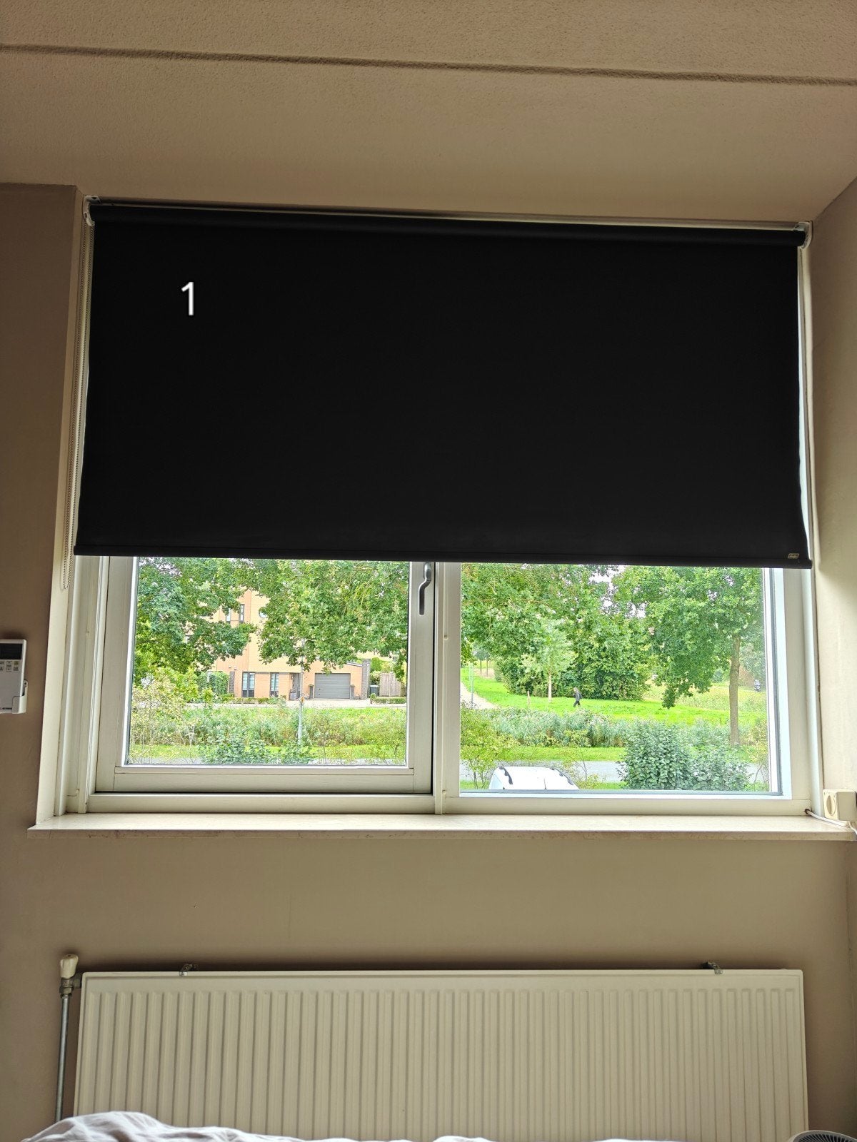 Raamdecoratie, Huis en Inrichting, Ophalen, Blauw, Inclusief montageonderdelen, Lamellen