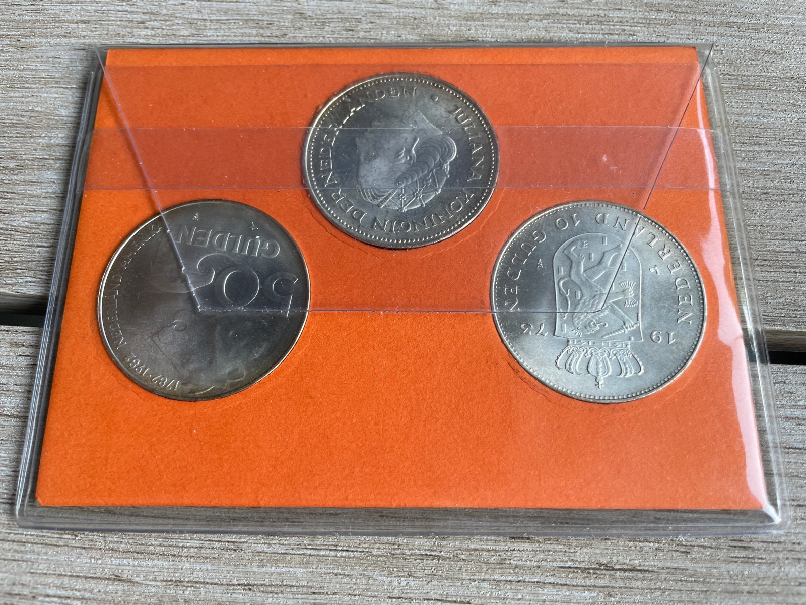 Unieke zilveren munten set NMB: Wilhelmina, Juliana, Beatrix, Setje, Koningin Beatrix, Zilver, Overige waardes