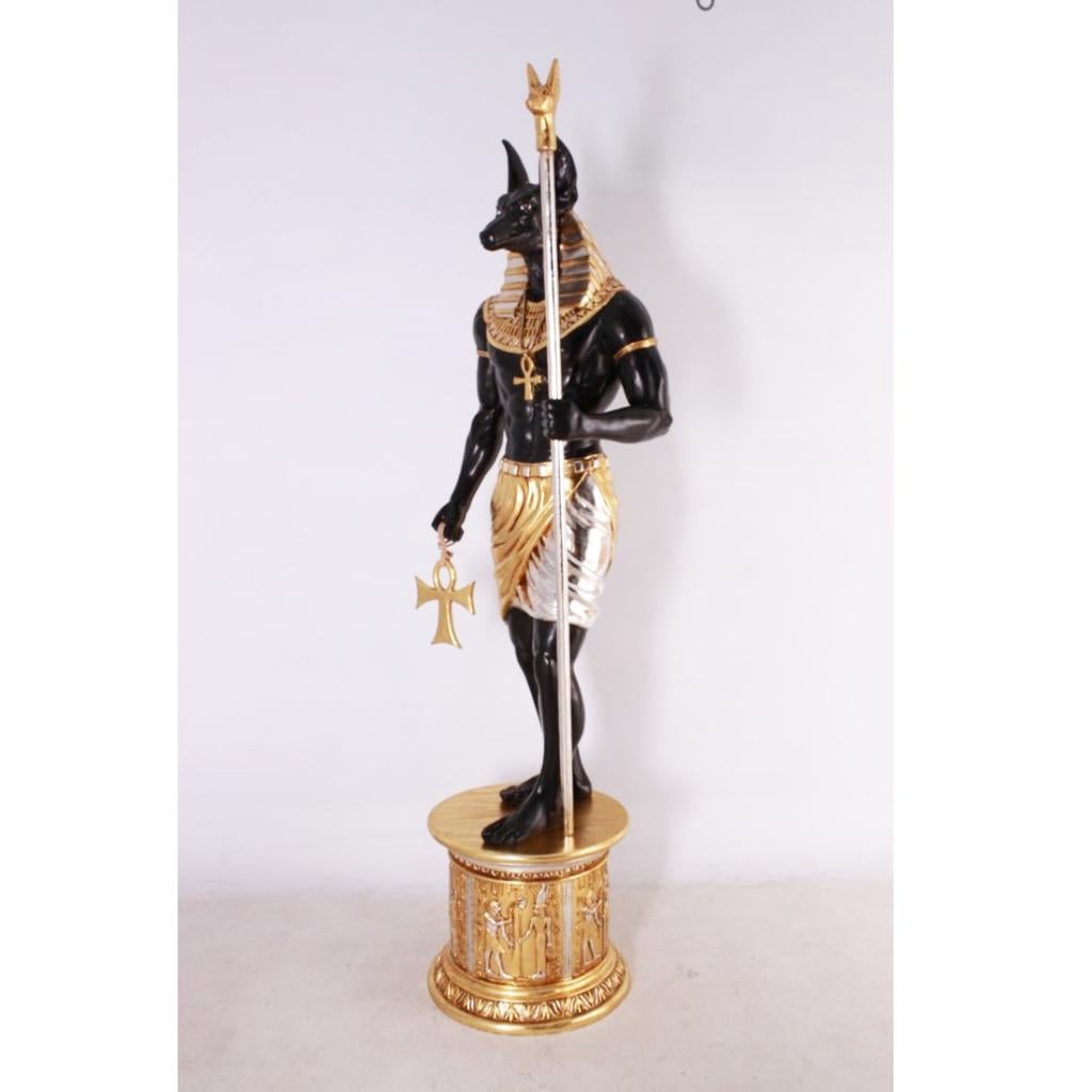Egyptian Anubis with Base – Egypte Hoogte 239 cm, Ophalen, Nieuw