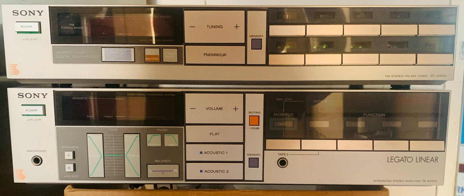 Sony Legato Linear ta-ax410 en st-jc410l vintage audio.