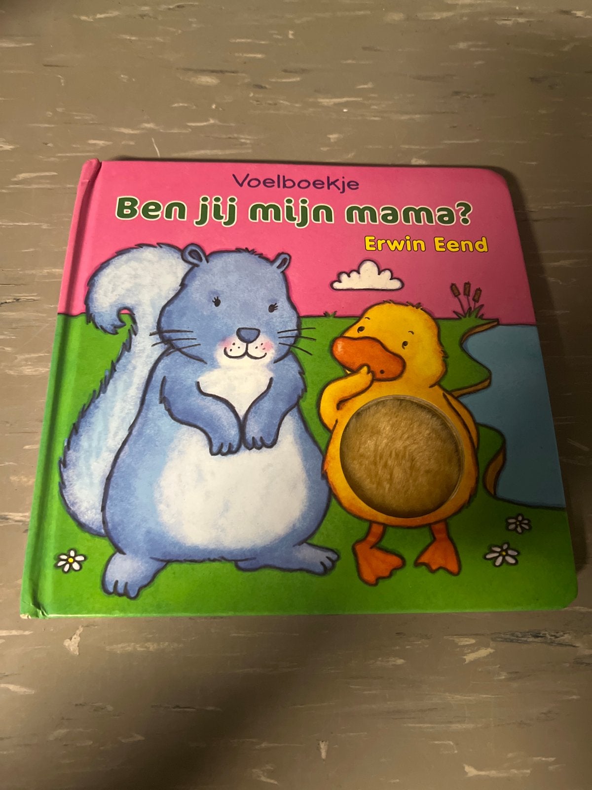 Voelboekje: Ben jij mijn mama? - Erwin Eend, Boeken, Ophalen of Verzenden, Zo goed als nieuw, Uitklap-, Voel- of Ontdekboek, 0 tot 6 maanden