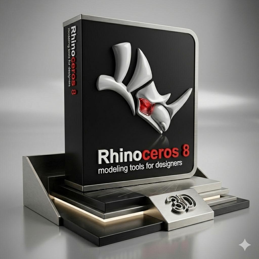 Rhinoceros V8 3D – Krachtig CAD-ontwerp, Computers en Software, Ontwerp- en Bewerkingssoftware, Ophalen, Nieuw, Windows