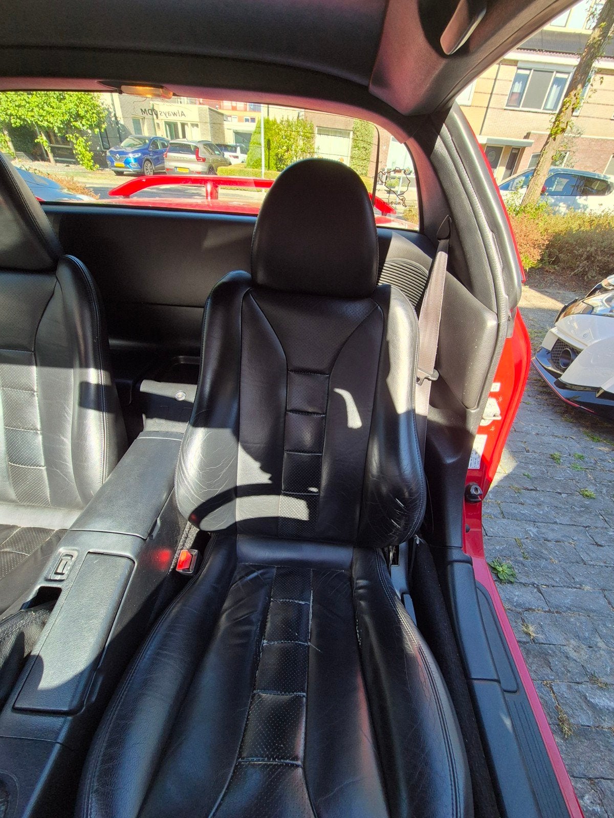 Honda Del Sol Stoelen - Zwart Leer, Auto-onderdelen, Ophalen of Verzenden, Gebruikt, Honda