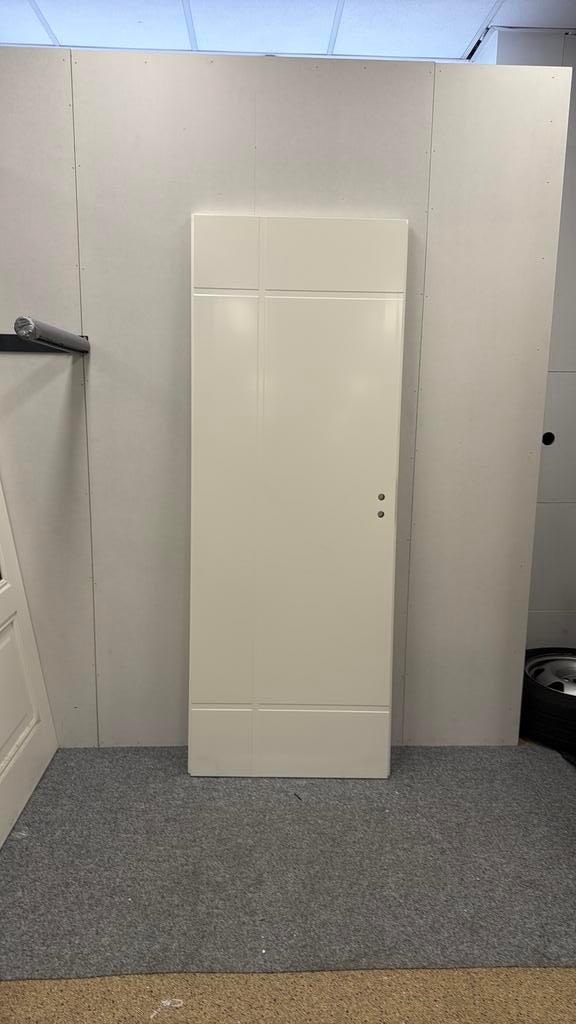 Mp 334 witte opdekdeur 201,5/73cm, Ophalen, 120 cm of meer, Binnendeur, Zo goed als nieuw