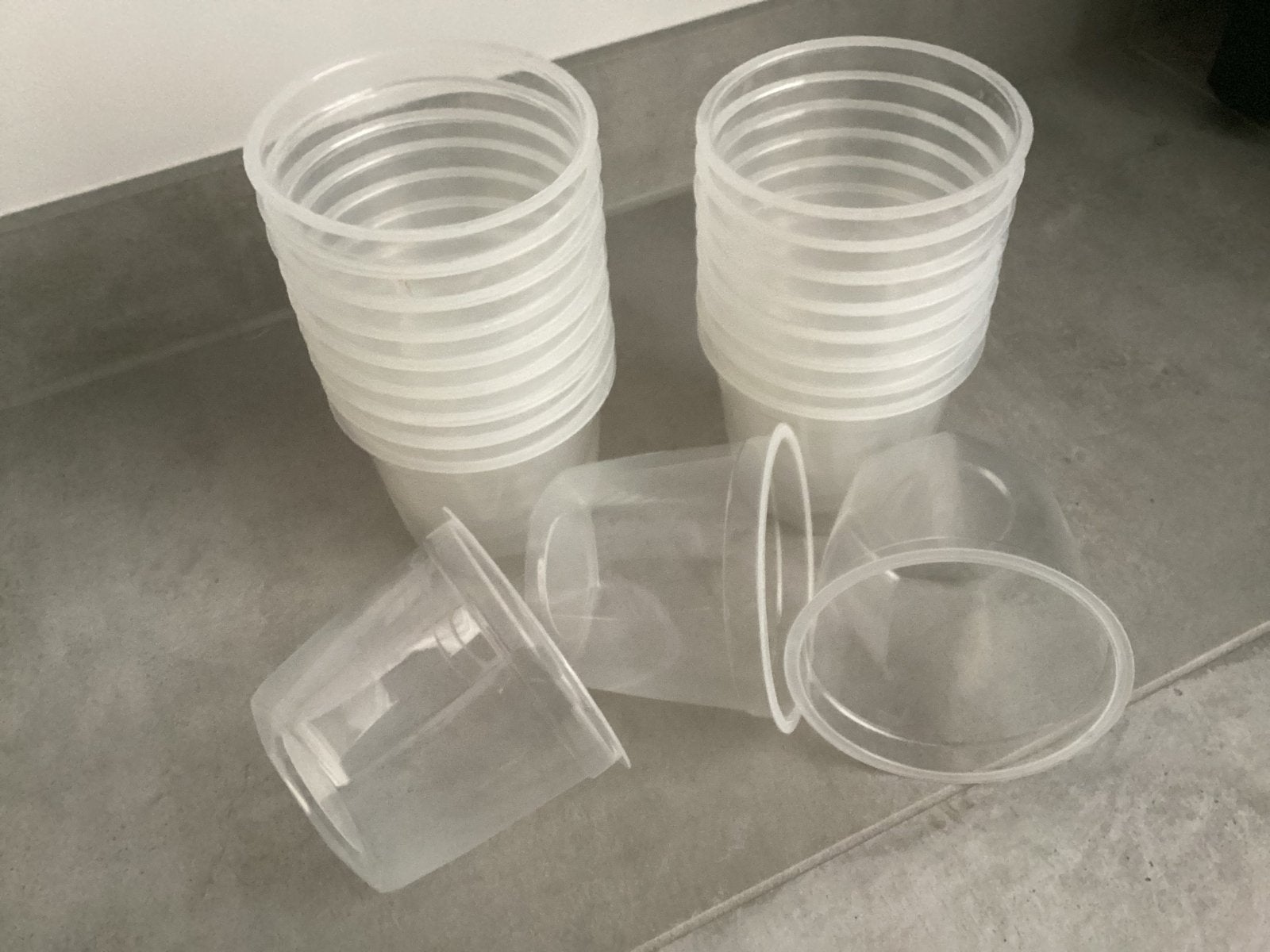 20x doorzichtig bakje voor Knutselen, Kerst, Sint, Suprise, Ophalen, Gebruikt, Kunststof, Herbruikbaar