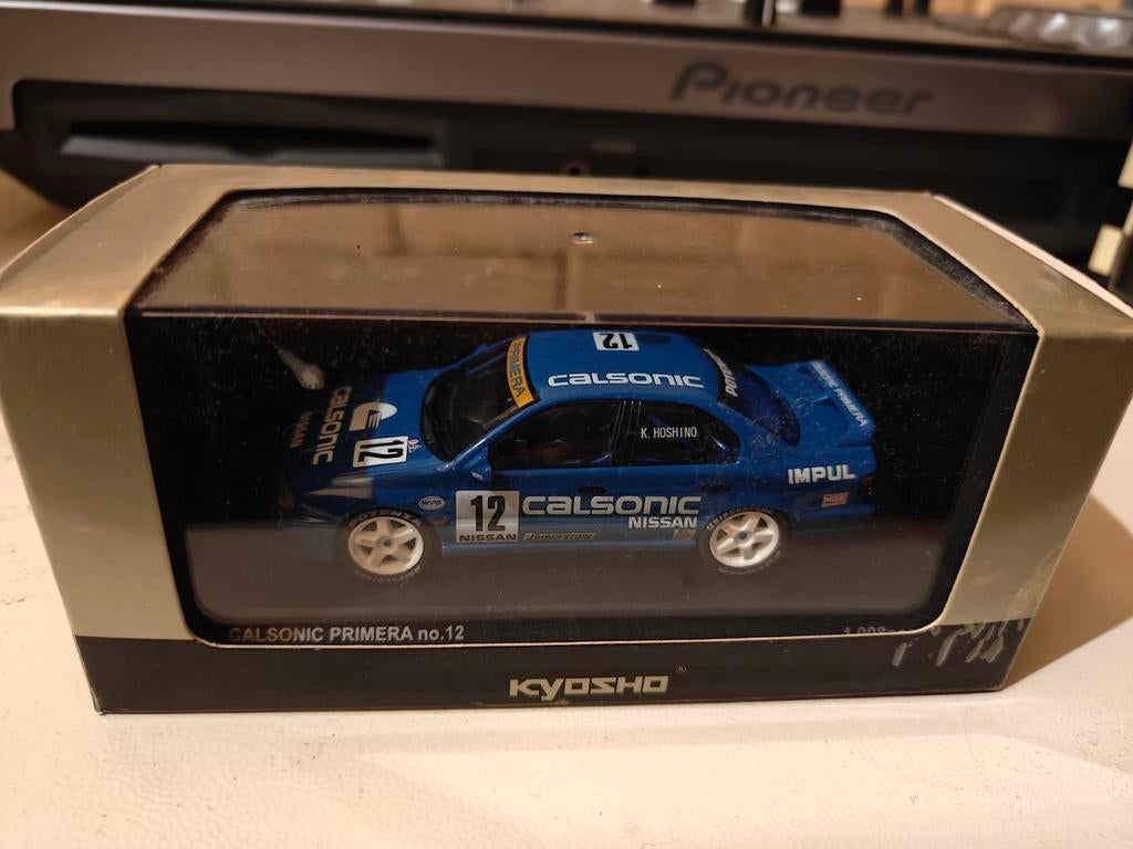Kyosho Nissan Primera P10 Calsonic JTC 1/43, Hobby en Vrije tijd, Ophalen of Verzenden, Gebruikt, Auto, Kyosho