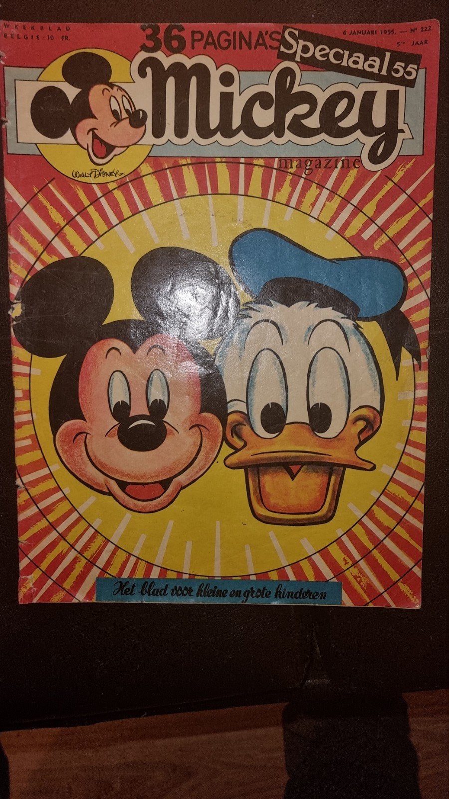Mickey Magazine Speciaal 55 - 1955 - Vintage Stripblad, Ophalen of Verzenden, Gelezen
