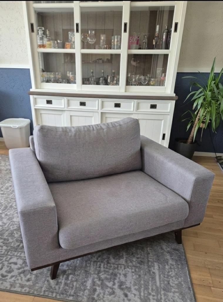 Fauteuil lichte vlekken (in ruil voor een kratje Hertog Jan), Ophalen, Gebruikt, 75 tot 100 cm, 100 tot 125 cm