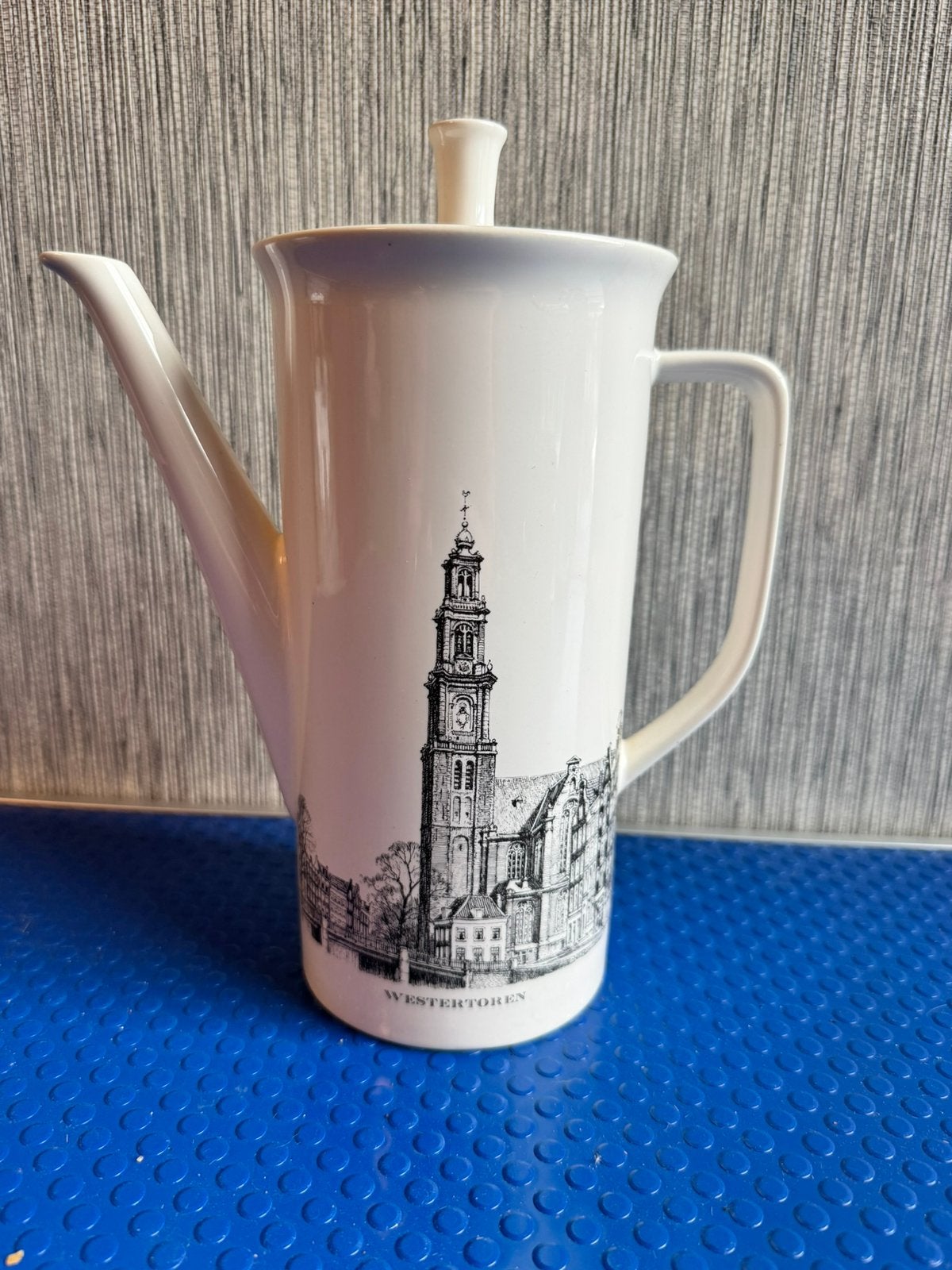Vintage Villeroy & Boch koffiepot – Amsterdamse Torens, Antiek en Kunst, Antiek | Servies los, Ophalen of Verzenden