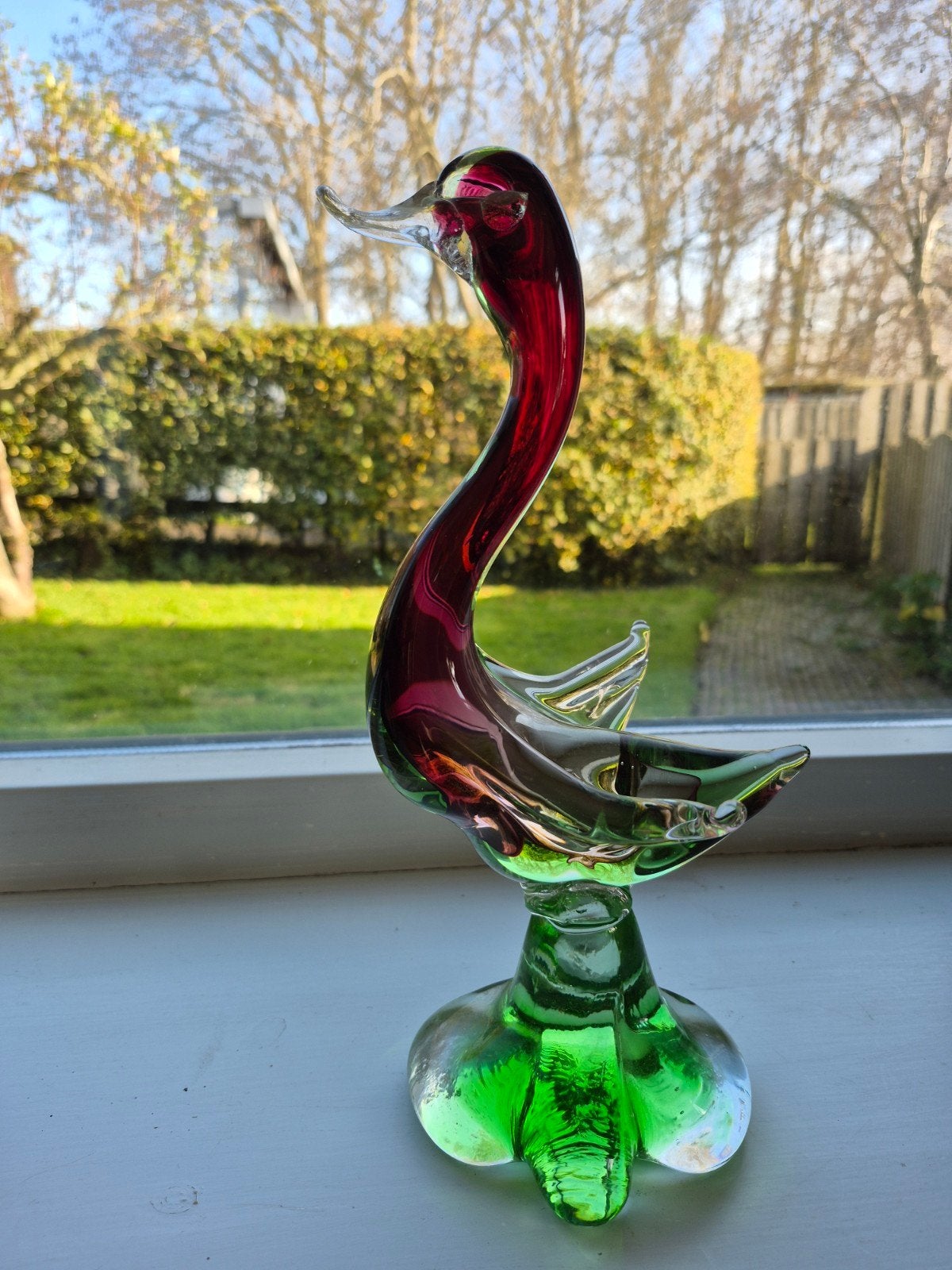 Murano grote eend sculptuur, Ophalen of Verzenden