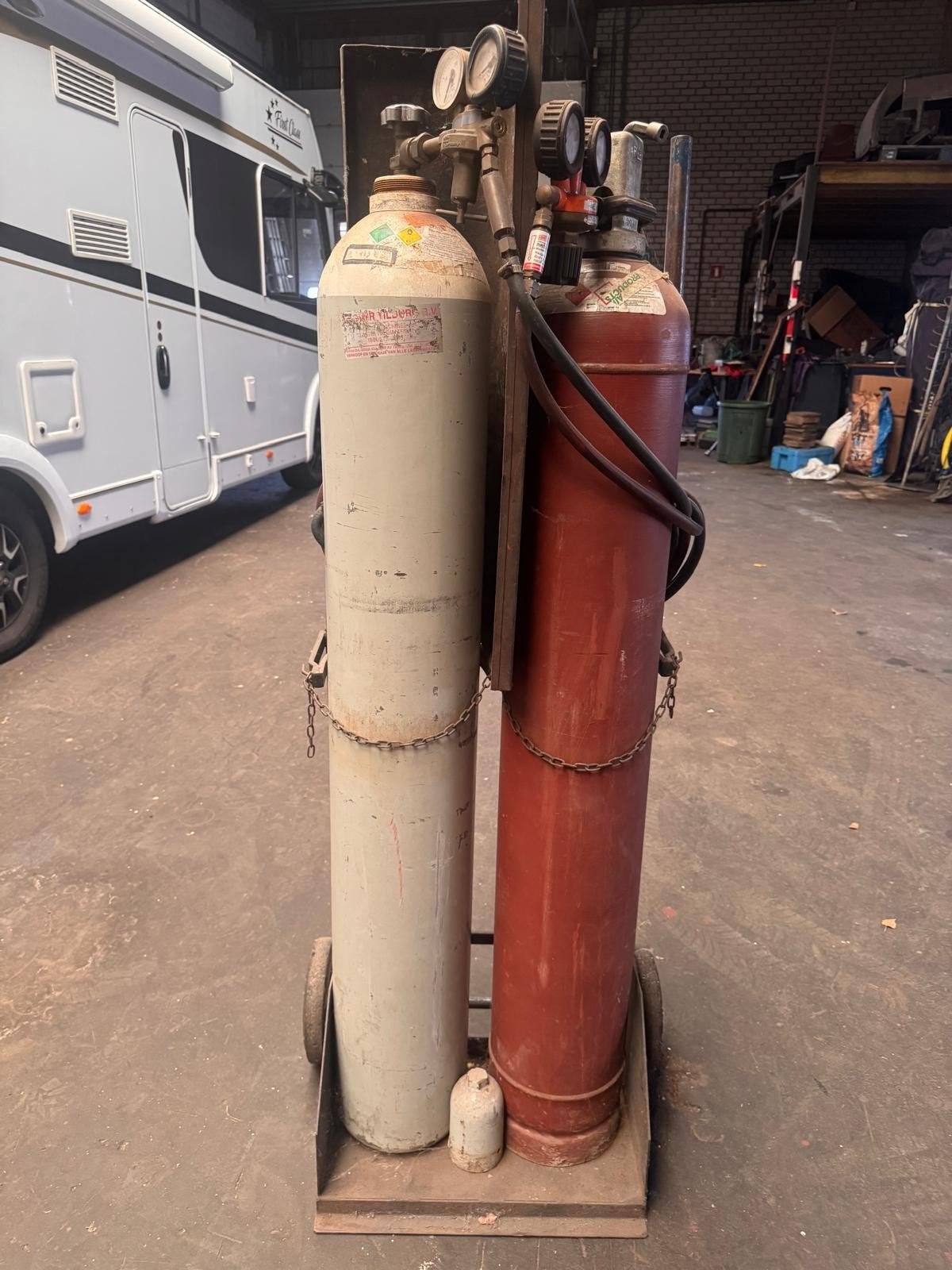 Lasapparaat met gasflessen en toebehoren, Ophalen, Gebruikt, Minder dan 150 ampère, Overige typen