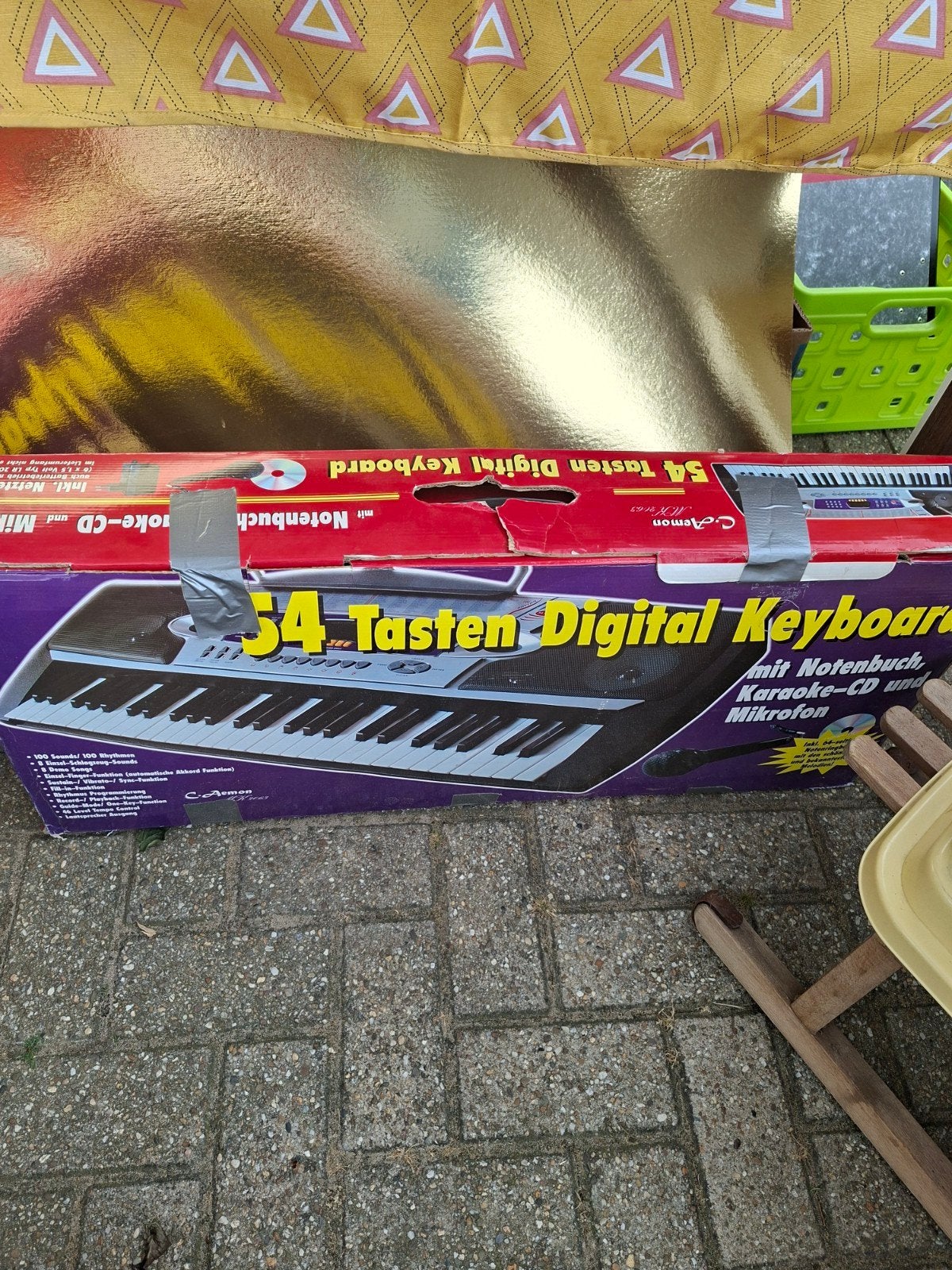 54 Toetsen Digitaal Keyboard met Notenboek en Karaoke-CD, Ophalen of Verzenden, Nieuw, Overige aantallen, Overige merken