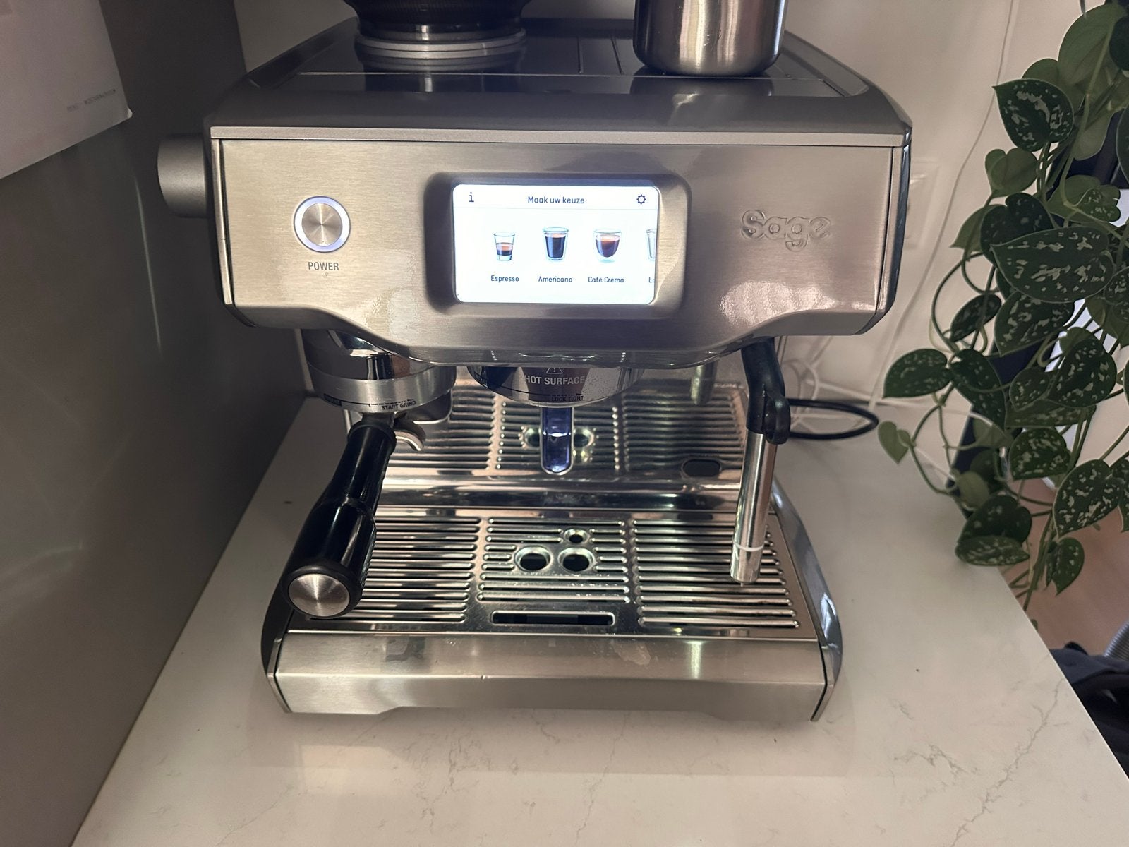 Sage Barista Touch Espresso Machine, Ophalen, Gebruikt, Espresso apparaat, Koffiebonen