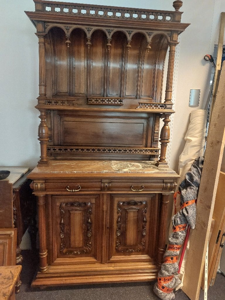 prachtige antieke buffetkast ( 501138), Ophalen, Gebruikt, 25 tot 50 cm, 200 cm of meer