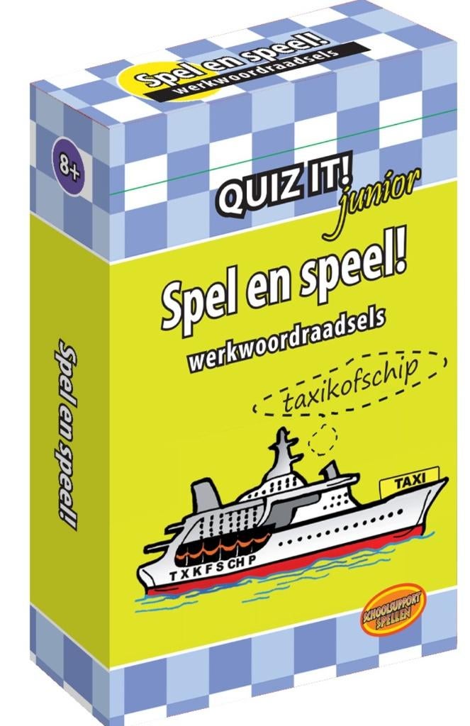 QUIZ IT Junior Werkwoordraadsels spel en Speel, Verzenden, Nieuw, Taal en Lezen