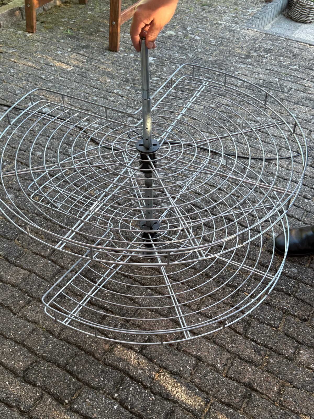 Draaiplateau voor keukenkast - Hoekkast carrousel ø80cm, Zilver, Ophalen of Verzenden, Metaal, Overige merken