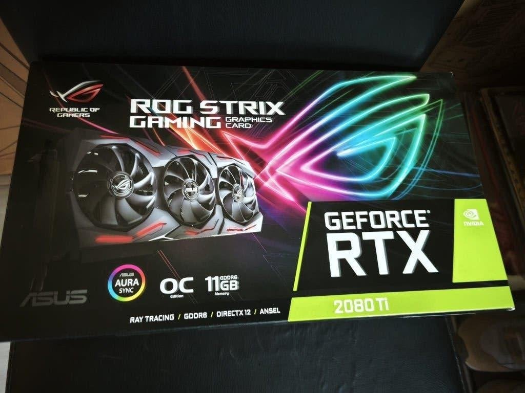Asus 2080 Ti, Computers en Software, PCI-Express 3, Gebruikt, HDMI, GDDR6