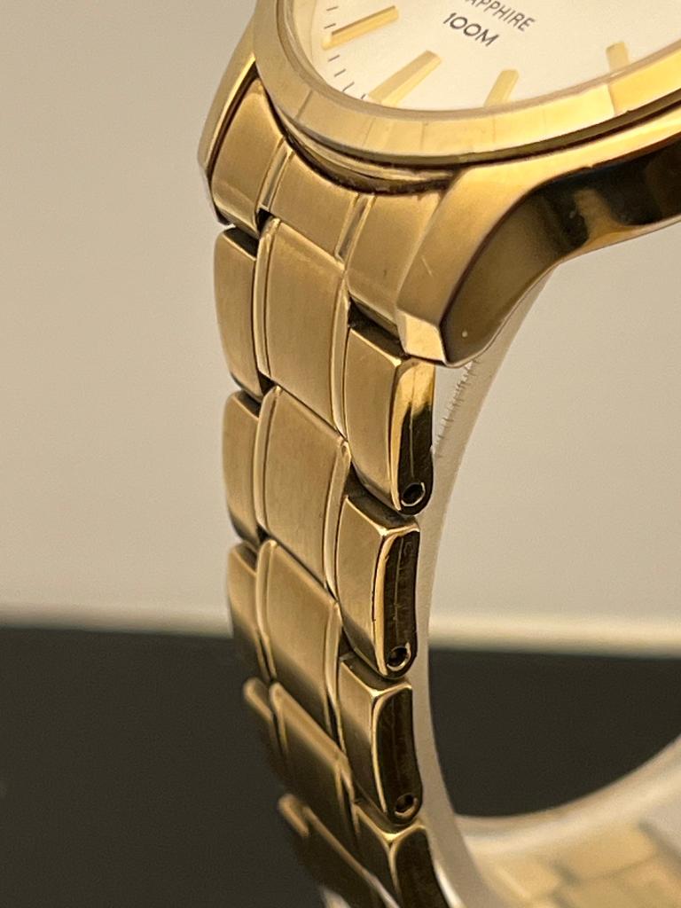 Seiko 7N42-0GE0 Sapphire Goudkleurig 40mm, Gebruikt, Staal, Polshorloge, Ophalen of Verzenden