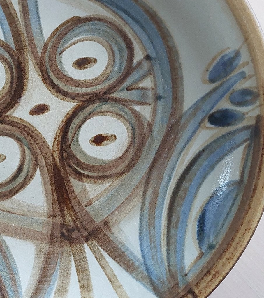 ø 30cm. Søholm Noomi Backhausen schaal vintage Deens design, Porselein of Keramiek, Schaal, Rond, Ophalen of Verzenden