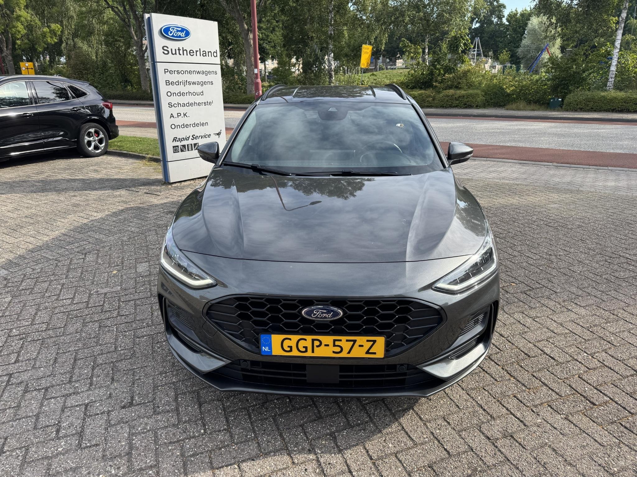 Ford Focus Wagon 1.0 EcoBoost Hybrid ST Line X 155pk Automaa, Stof, Gebruikt, Euro 6, Origineel Nederlands