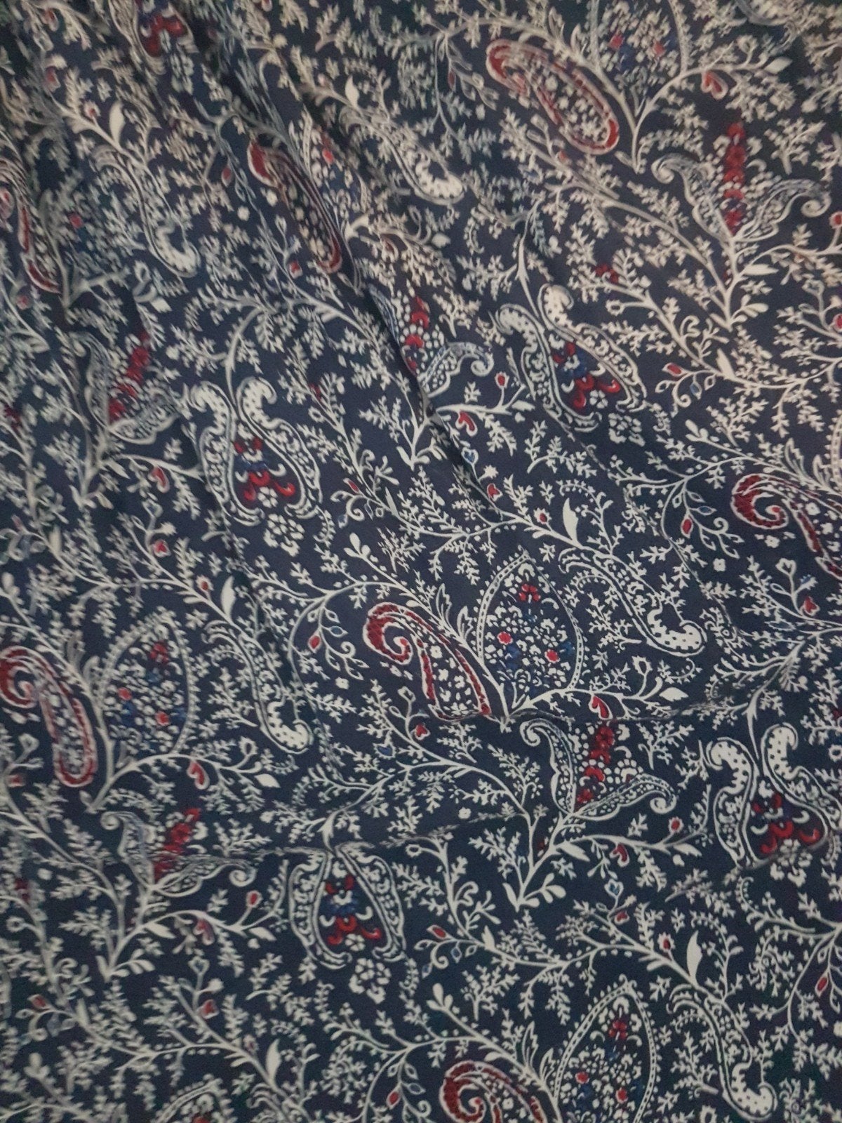 Lange jurk met spaghetti bandjes en gekruist op rug, Ophalen of Verzenden, Zo goed als nieuw, Maat 38/40 (M), Onder de knie