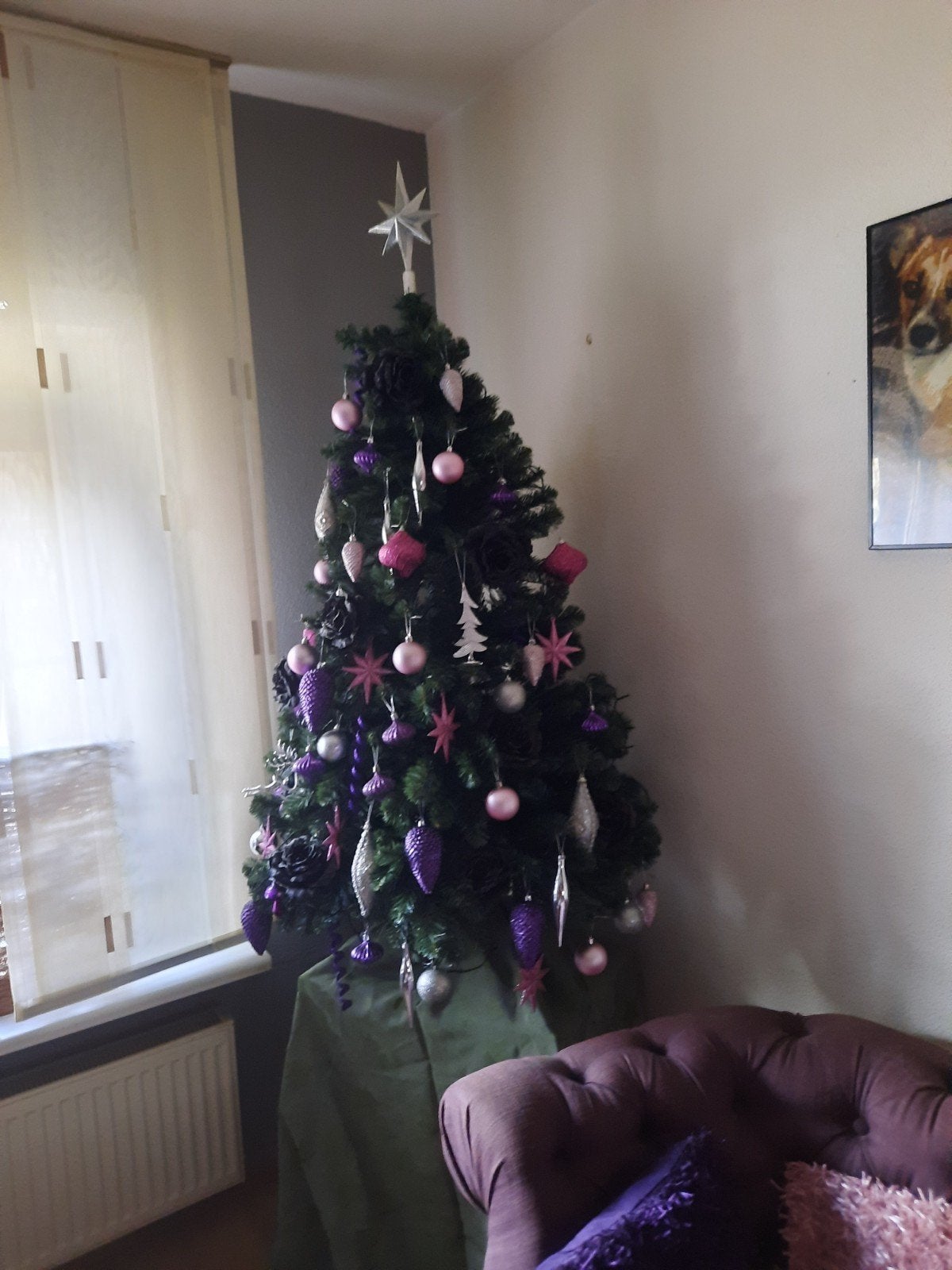 te koop kerstboom, Ophalen, Zo goed als nieuw, Meerkleurig, 180 cm