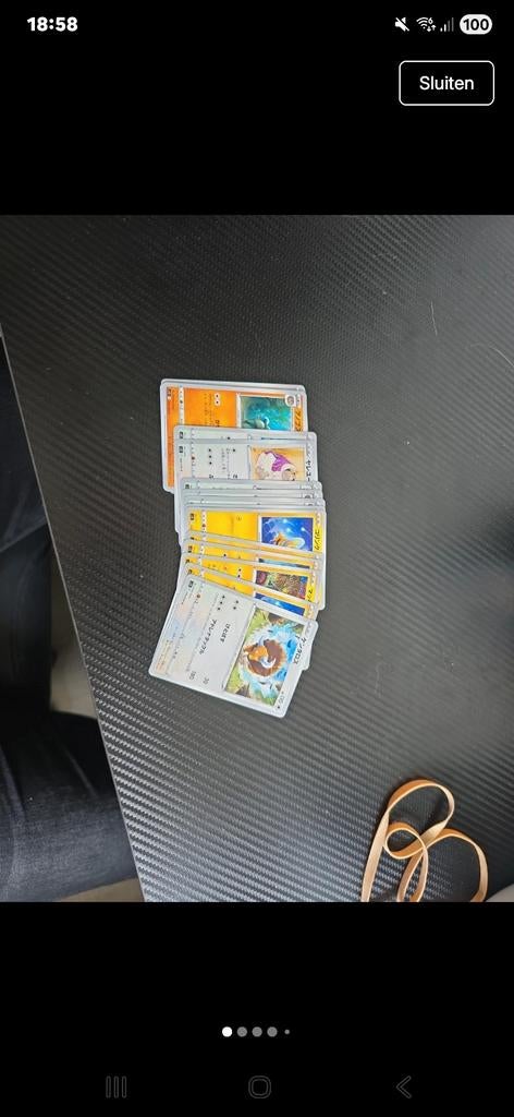 Japanse pokemon kaarten, Ophalen of Verzenden, Zo goed als nieuw, Meerdere kaarten