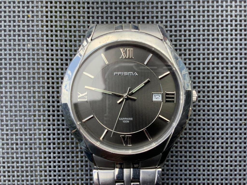 Prisma horloge - Sapphire Glass, Water resistant,  Stainless, Sieraden, Tassen en Uiterlijk, Horloges | Heren, Zo goed als nieuw