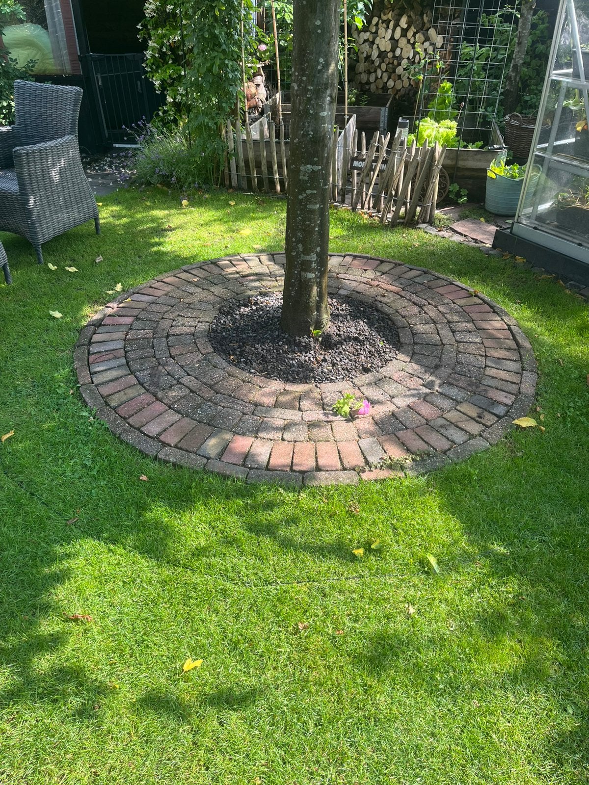 Rondje bestrating, Ophalen, Gebruikt, Beton, Klinkers
