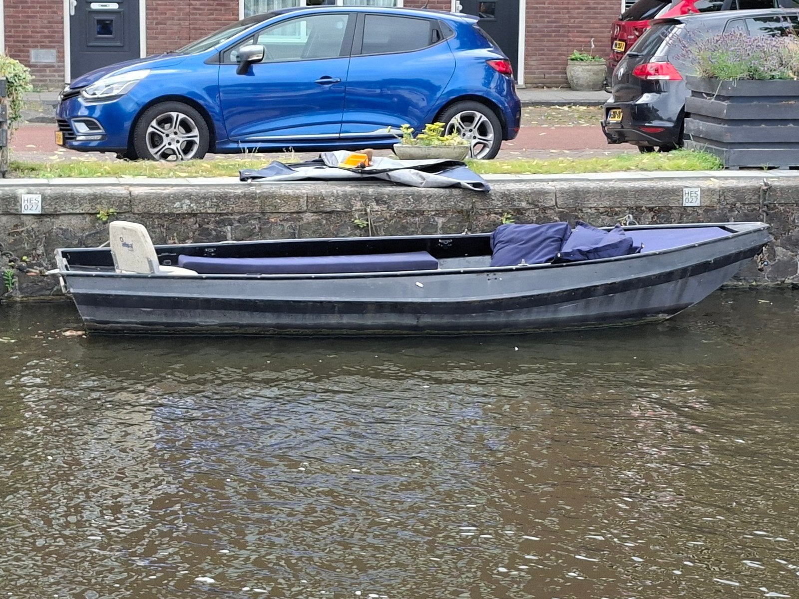 Mooie Stalen Vlet  (4.9m lang en 1.9m breed) met 6PK Yamaha, Watersport en Boten, Ophalen, Staal, 2 m, Vlet